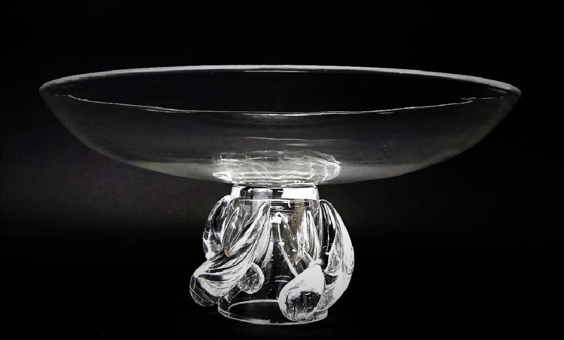 20TH C. STEUBEN GLASS WORKS FOOTED CRYSTAL BOWL (1 of 3)
