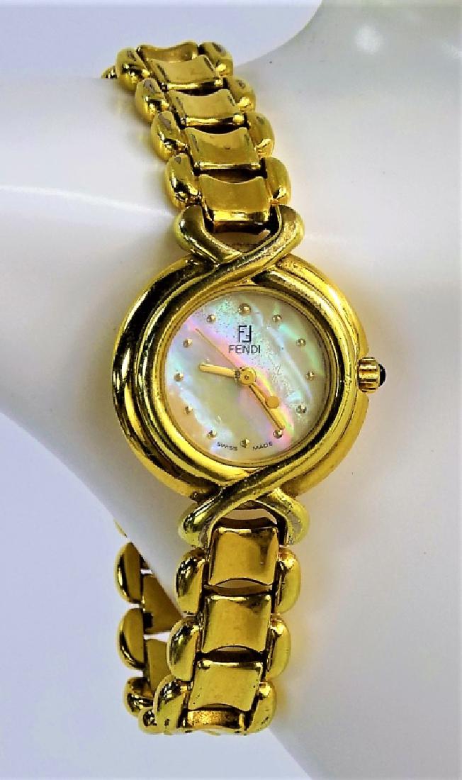 VTG FENDI GOLDTONE LADIES WRISTWATCH (1 of 5)