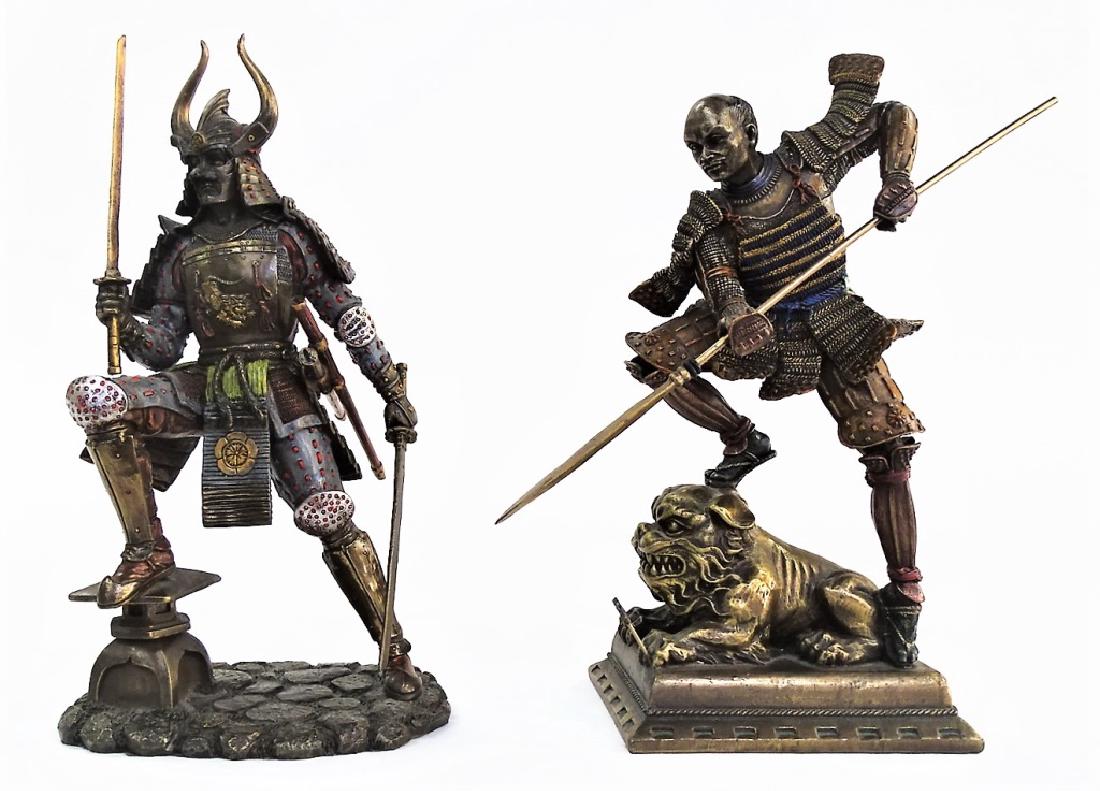 PR 20TH CENTURY COMPOSITE SAMURAI FIGURINES (1 of 6)