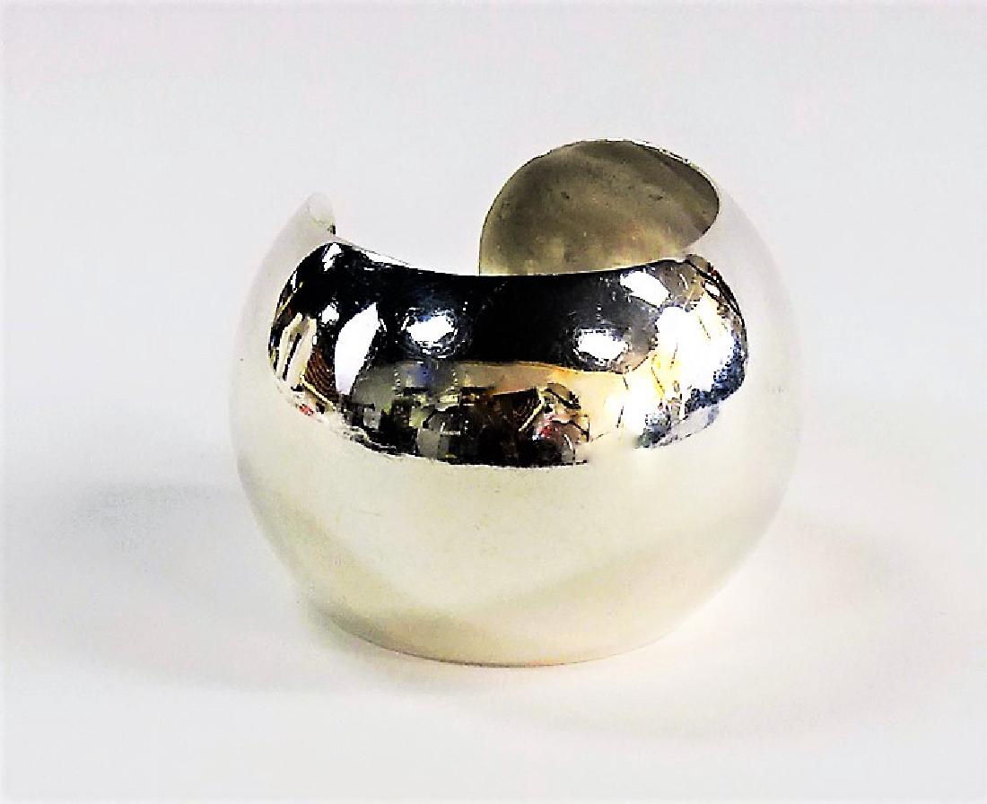 VTG TAXCO MEXICO STERLING BALL CUFF BRACELET (1 of 4)