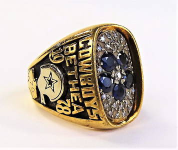 1978 LARRY BETHEA DALLAS COWBOY NFC CHAMPION RING