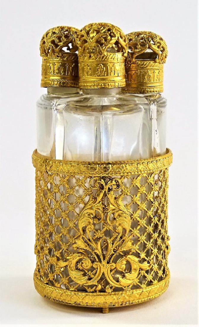 VINTAGE FRENCH FOUR BOTTLE PERFUME CLUSTER (1 of 3)