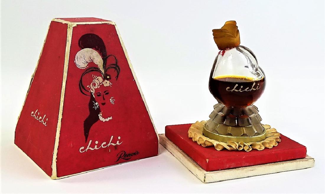 VINTAGE 1 OZ BOTTLE CHICHI PERFUME BY RENOIR (1 of 5)