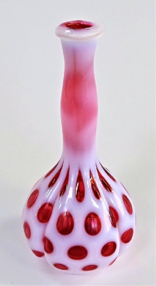 ANTIQUE CASED GLASS COINSPOT BARBERS BOTTLE (1 of 3)