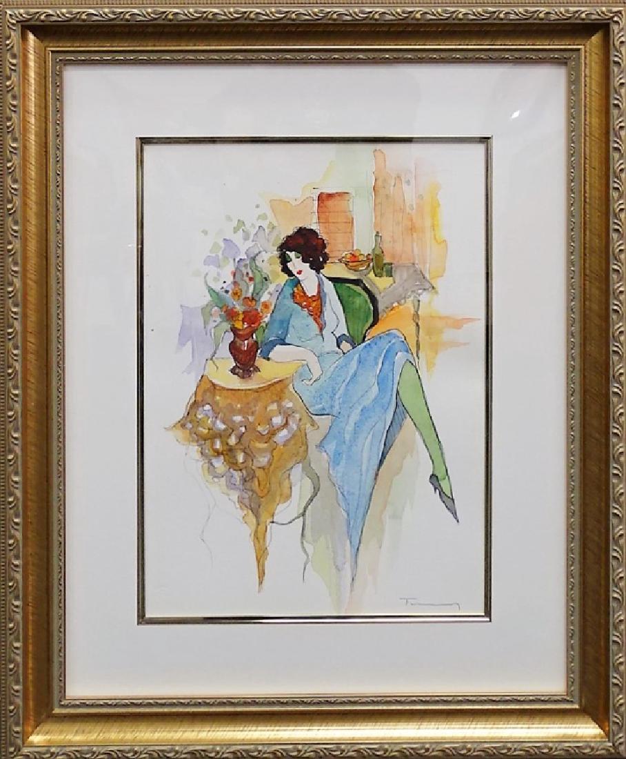 TARKAY ORIGINAL SIGNED WATER COLOR FRAMED (1 of 4)