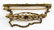 ANTIQUE 18KT YG AMETHYST & SEED PEARL BAR PIN - 3