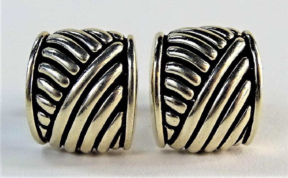 PR BARRY KISELSTEIN-CORD STERLING SILVER CUFFLINKS (1 of 6)