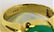 GENTS 14KT YELLOW GOLD & APPLE GREEN JADE RING - 4