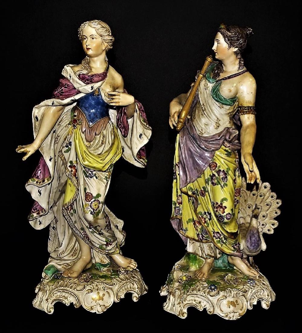 PR ANTIQUE CONTINENTAL PORCELAIN FIGURE GROUPS (1 of 5)