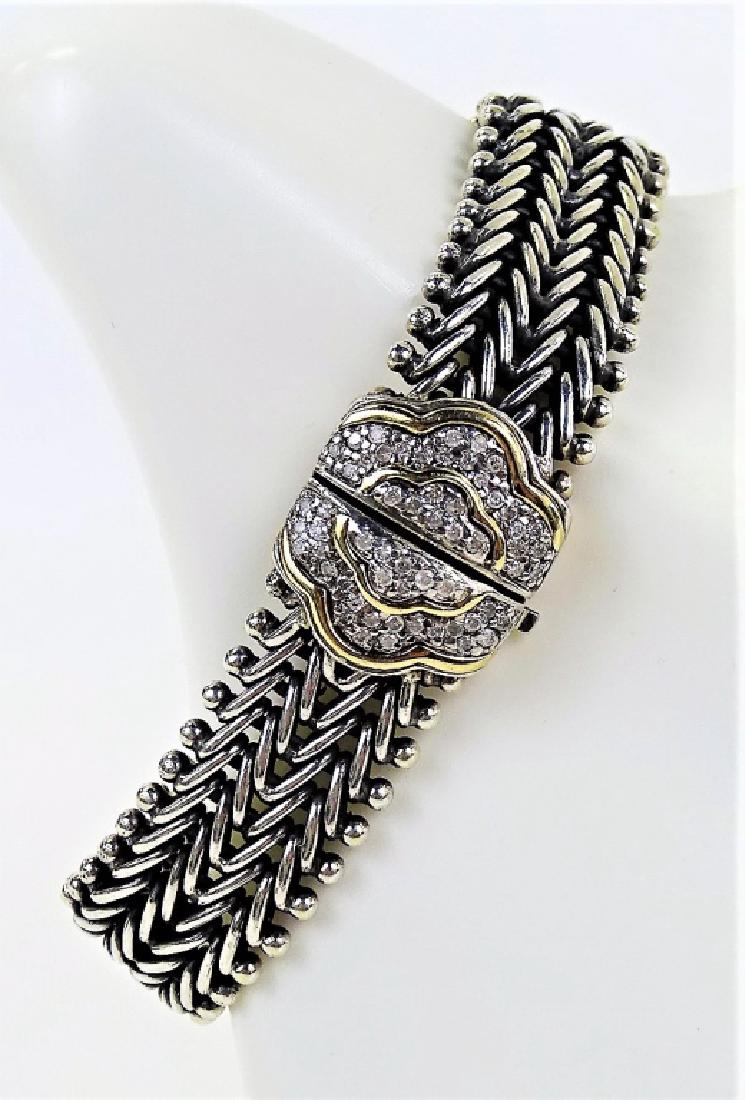 JUDITH RIPKA 14KT YG STERLING & DIAMOND BRACELET (1 of 5)