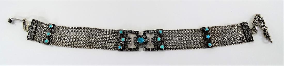 VTG TAXCO MEXICO HEAVY STERLING CHOKER NECKLACE (1 of 4)