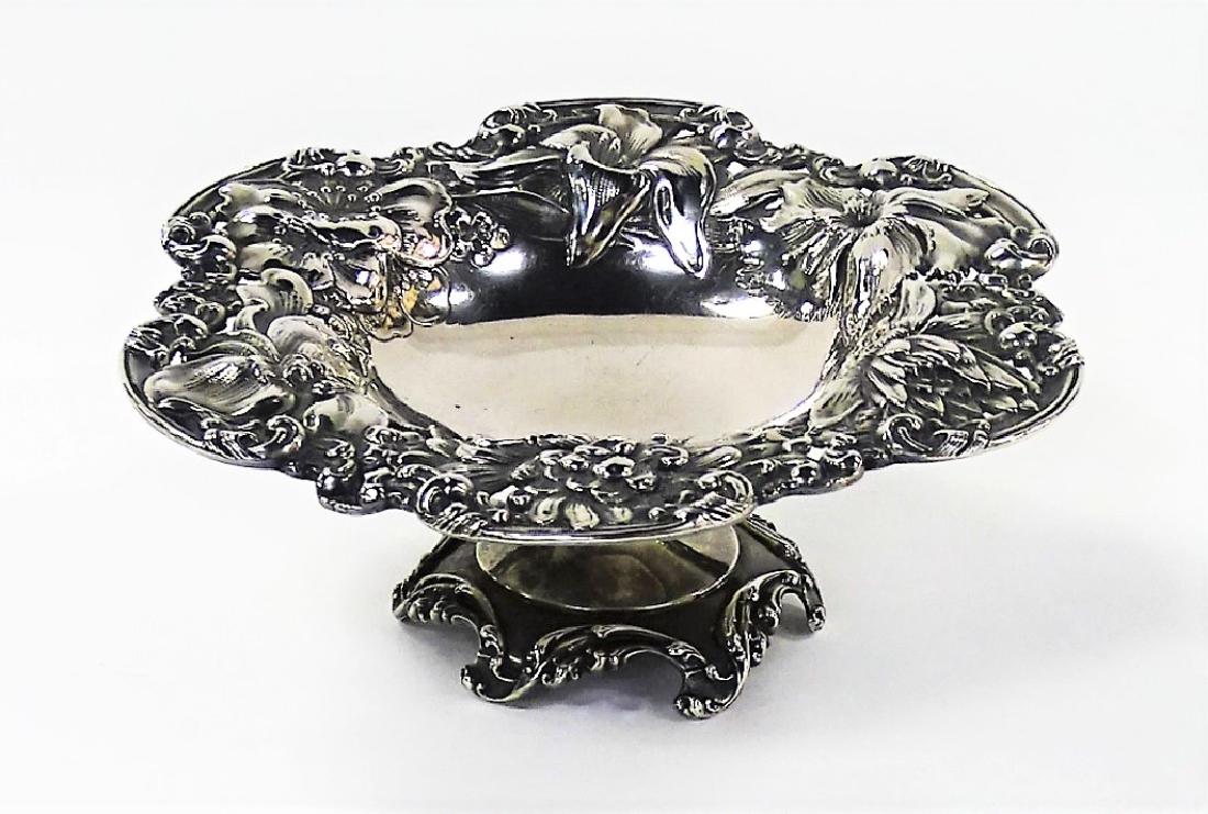 ANTIQUE GORHAM FOR J.C CALDWELL STERLING TAZZA (1 of 4)