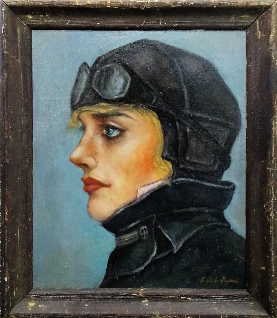 EMILIA EARHART OIL PTG  ATTR. TO C. CLYDE SQUIRES (1 of 4)