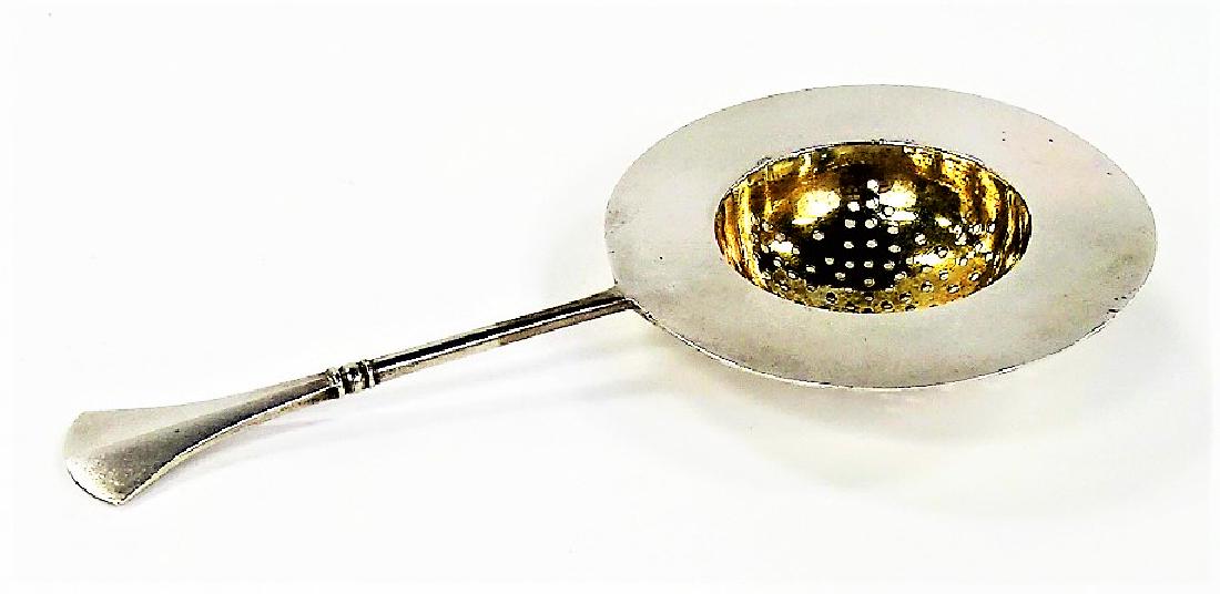 ANTIQUE RUSSIAN 84 SILVER TEA STRAINER (1 of 4)