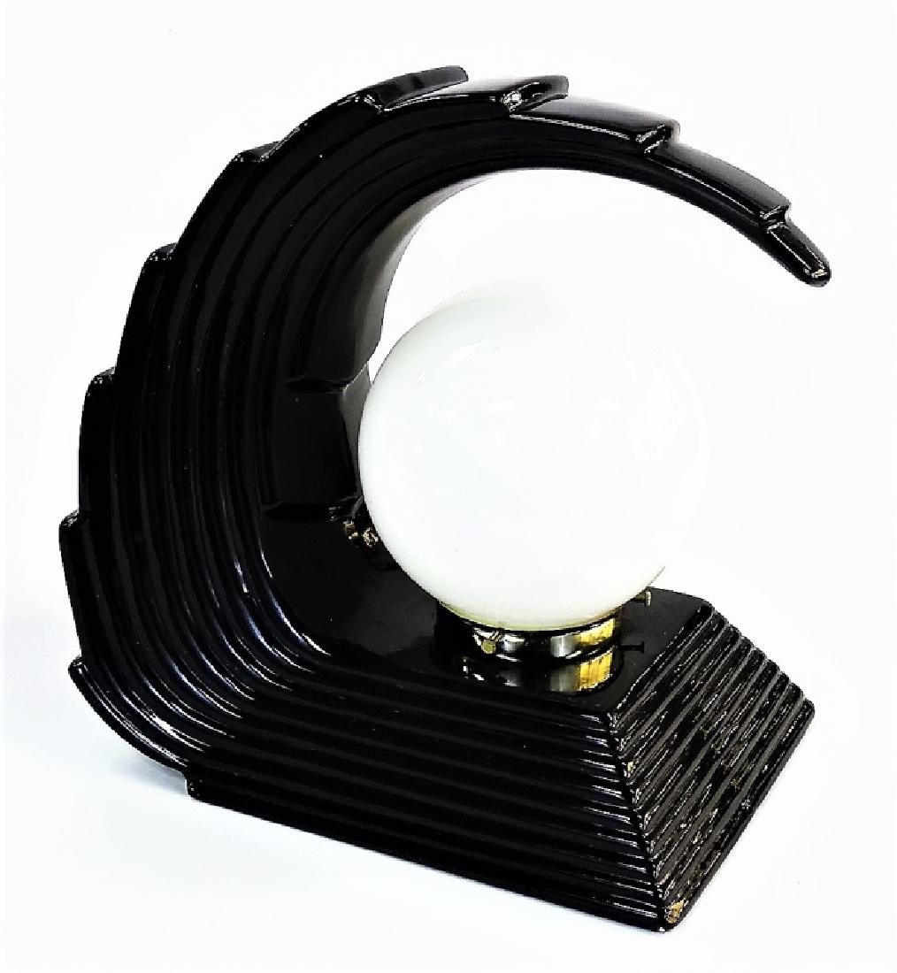 ART DECO CERAMIC POTTERY TABLE LAMP (1 of 6)