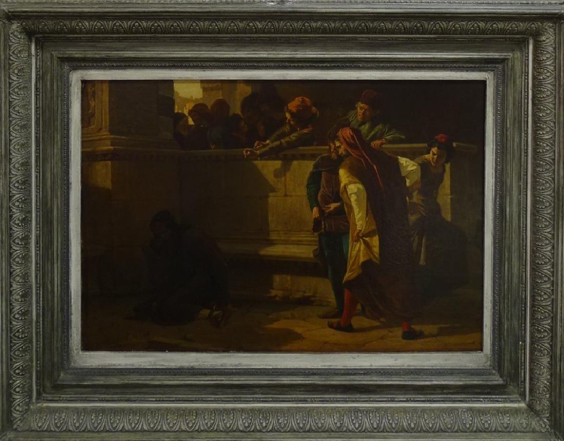 JACK LEVITZ OLD MASTER STYLE OIL ON CANVAS PTG (1 of 3)