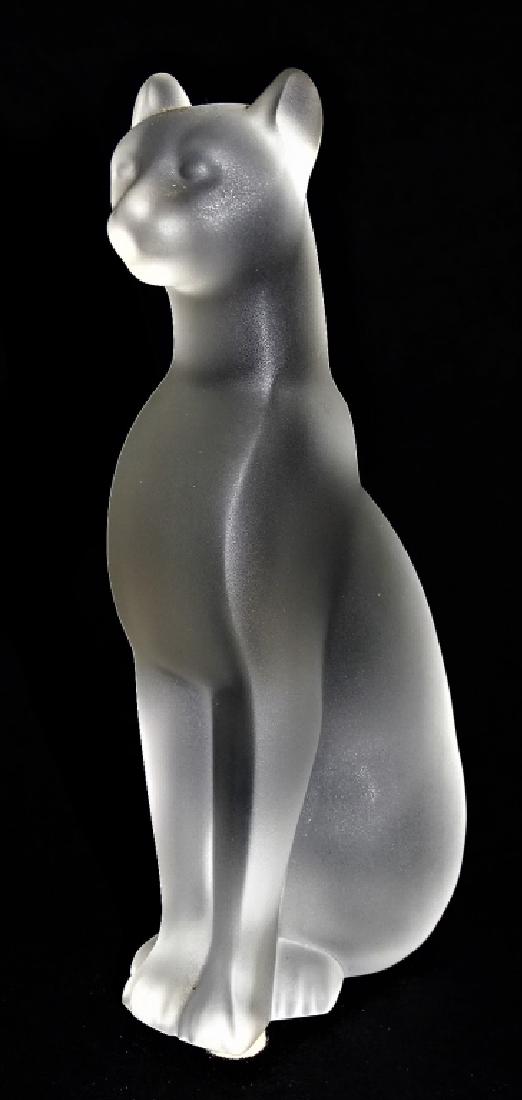 BACCARAT FROSTED FRENCH CRYSTAL EGYPTIAN CAT (1 of 4)