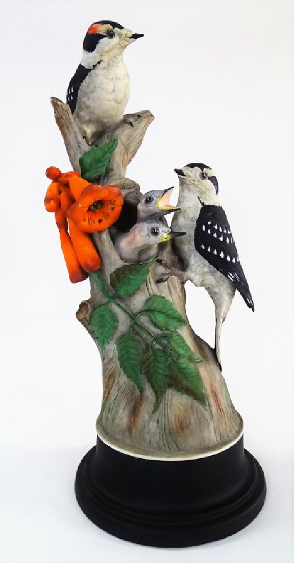 BOEHM BISQUE PORCELAIN DOWNY WOODPECKERS GROUP (1 of 3)