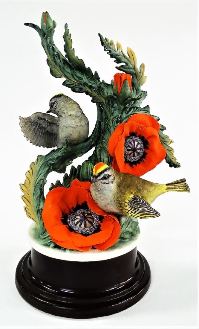 BOEHM PORCELAIN GOLDEN CROWNED KINGLETS GROUP (1 of 4)