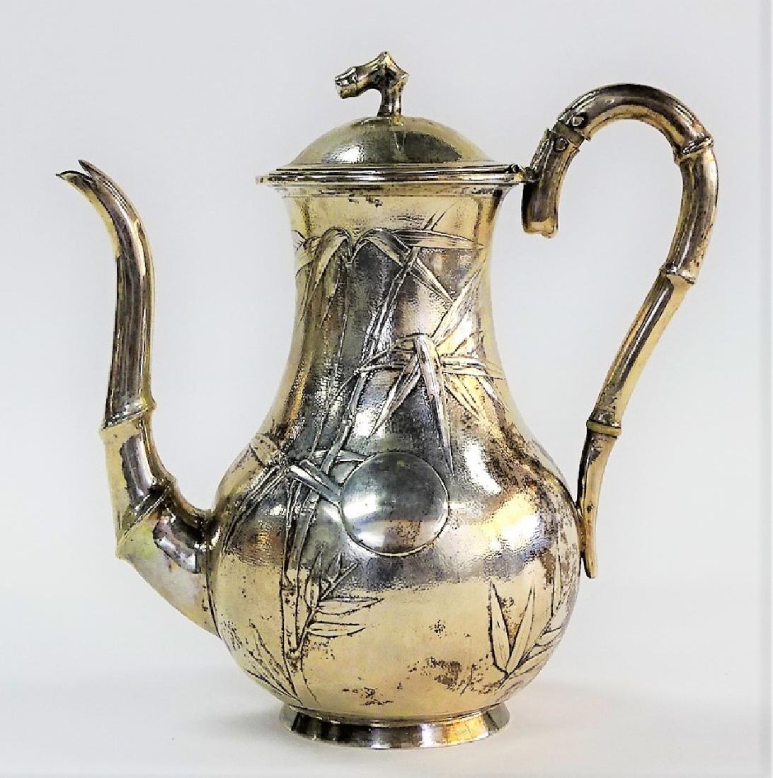 CHINESE TUCK CHANG SILVER EXPORT TEA POT (1 of 4)