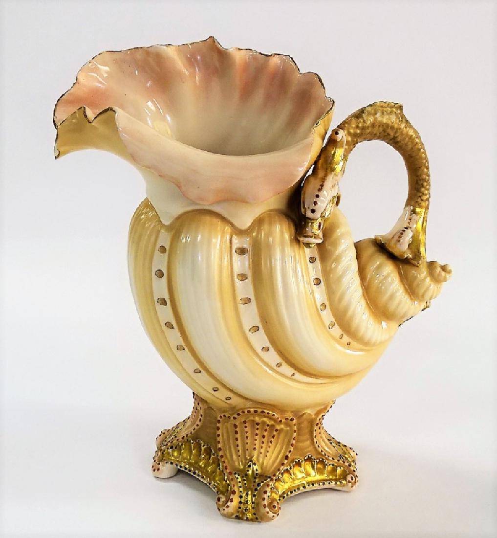 ROYAL RUDOLSTADT PORCELAIN SHELL VASE (1 of 3)