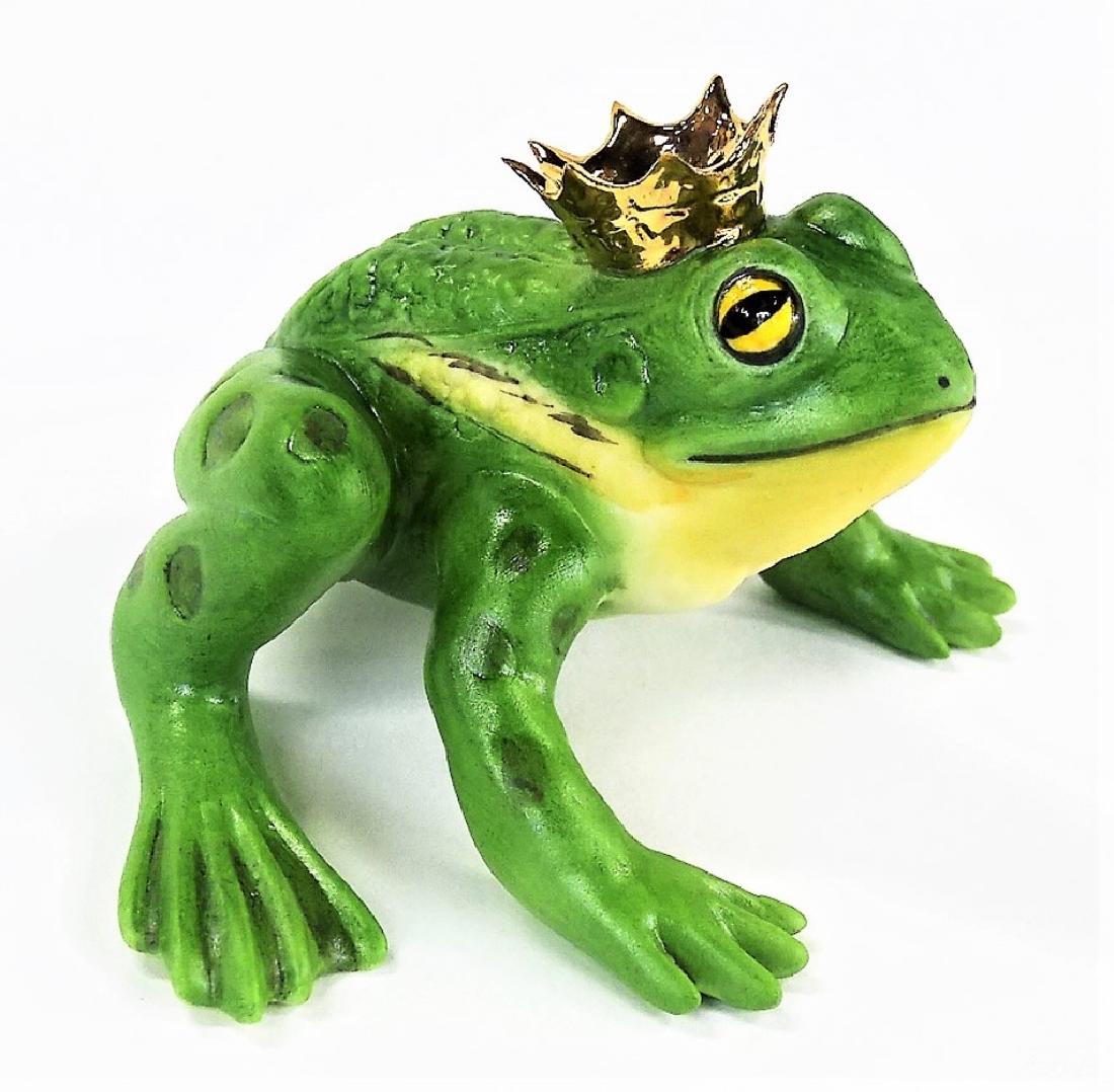 RARE BOEHM BISQUE PORCELAIN FROG PRINCE FIGURINE (1 of 5)