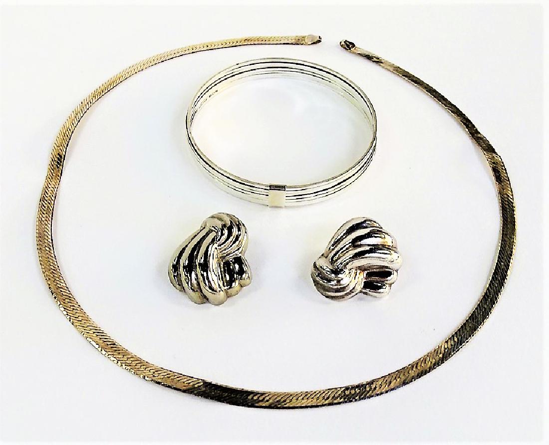 LOT OF 3 STERLING SILVER VINTAGE JEWELRY OBJECTS (1 of 4)