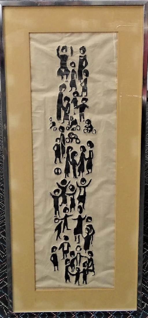 SADIE ROSENBLUM MIXED MEDIA COMPOSITION ON PAPER (1 of 3)