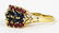 LADIES VINTAGE 14KT YG RUBY & SAPPHIRE RING - 3