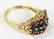 LADIES VINTAGE 14KT YG RUBY & SAPPHIRE RING - 4