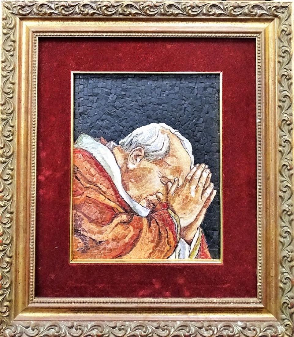 ITALIAN RELIGIOUS MOSAIC OF POPE JOHN PAUL II (1 of 2)