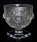 LALIQUE FRANCE CRYSTAL ELIZABETH FOOTED BOWL