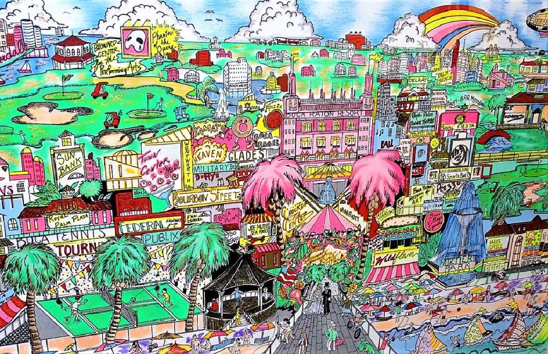 CHARLES FAZZINO 'BEST OF BOCA' 3D SERIGRAPH SIGNED (1 of 7)