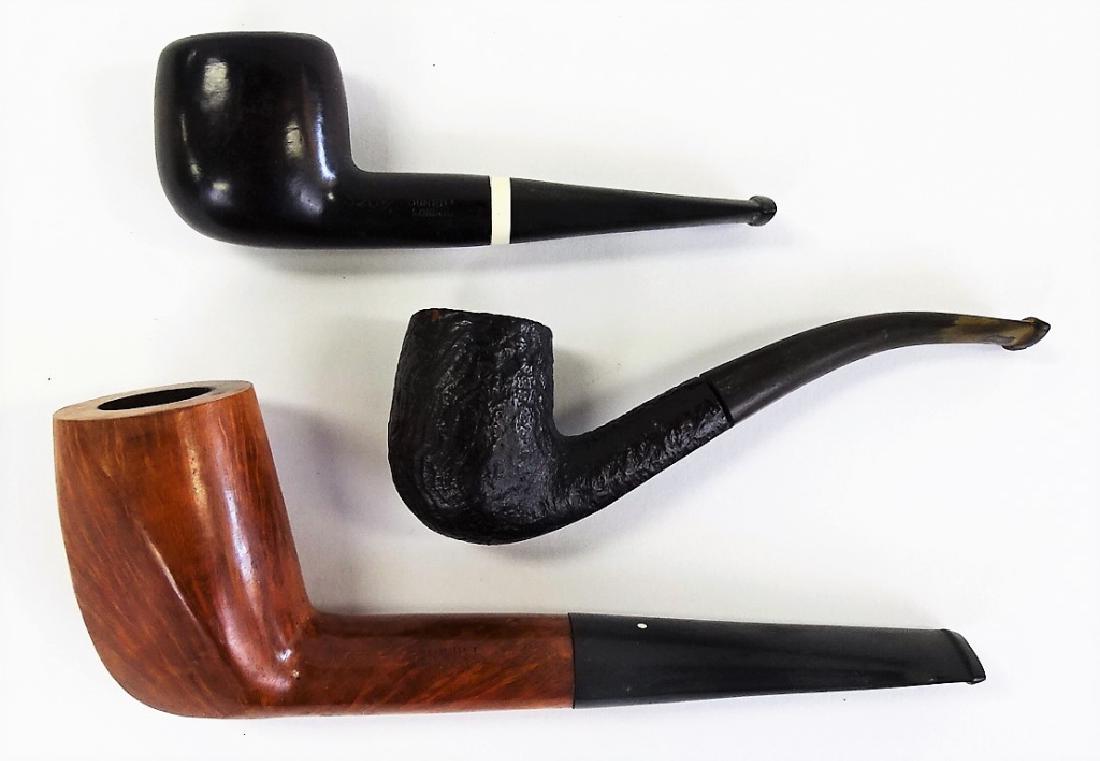 LOT OF THREE DUNHILL ENGLISH TOBACCO PIPES (1 of 3)