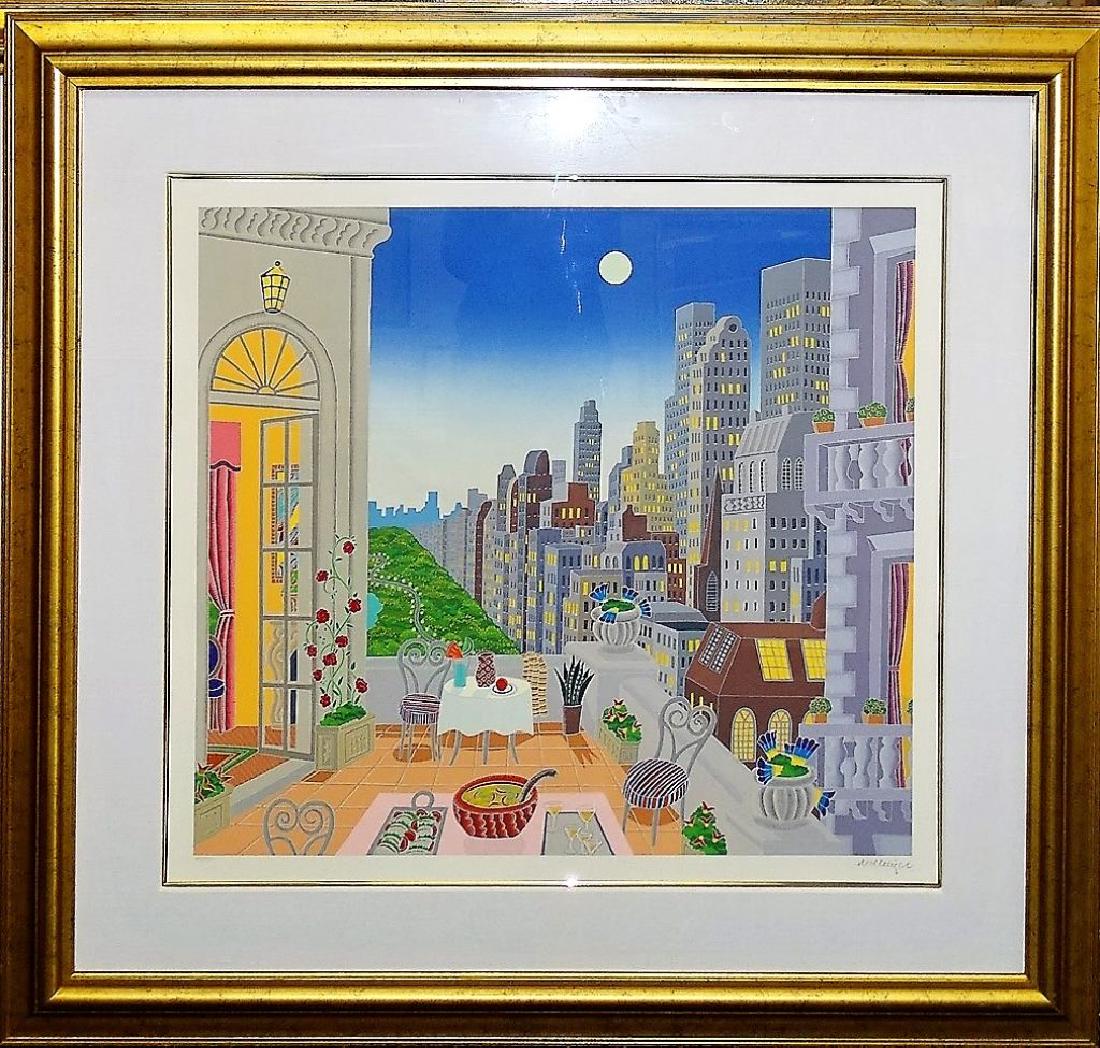 THOMAS MCKNIGHT PENCIL SIGNED "MIDTOWN" SERIGRAPH (1 of 4)
