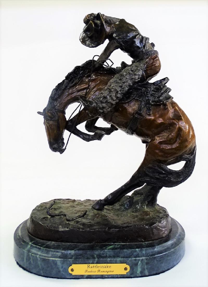 FREDERIC REMINGTON 'RATTLESNAKE' BRONZE SCULPTURE (1 of 7)
