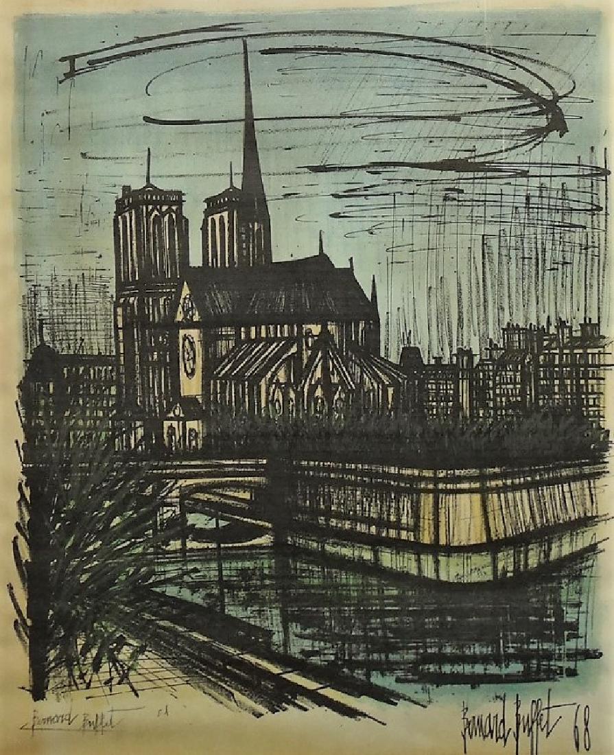 BERNARD BUFFET PENCIL SIGNED COLOR LITHORAPH (1 of 5)