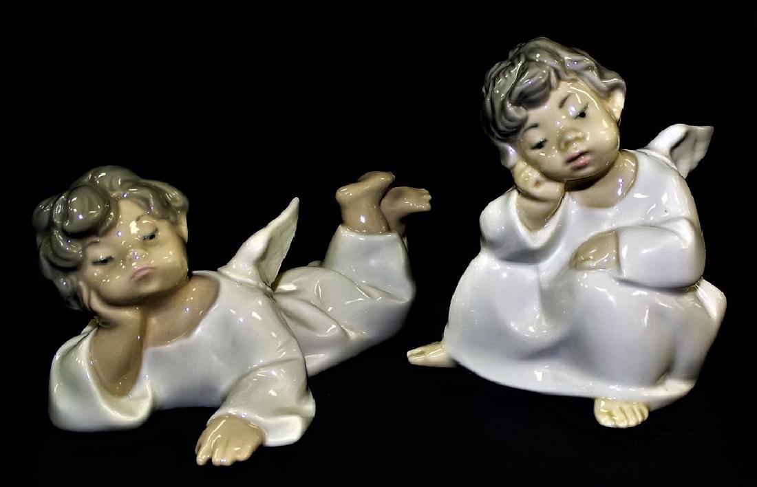 2 LLADRO SPANISH PORCELAIN ANGEL FIGURES (1 of 3)