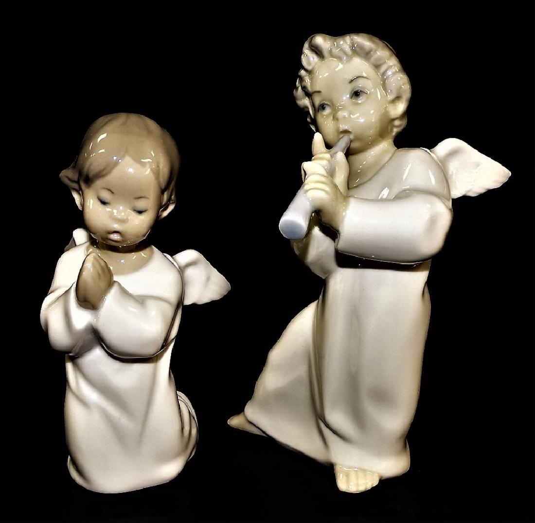 2 LLADRO SPANISH PORCELAIN ANGEL FIGURES (1 of 3)
