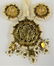 3PC VINTAGE GOLDTONE PEARL COSTUME JEWELRY SUITE - 5