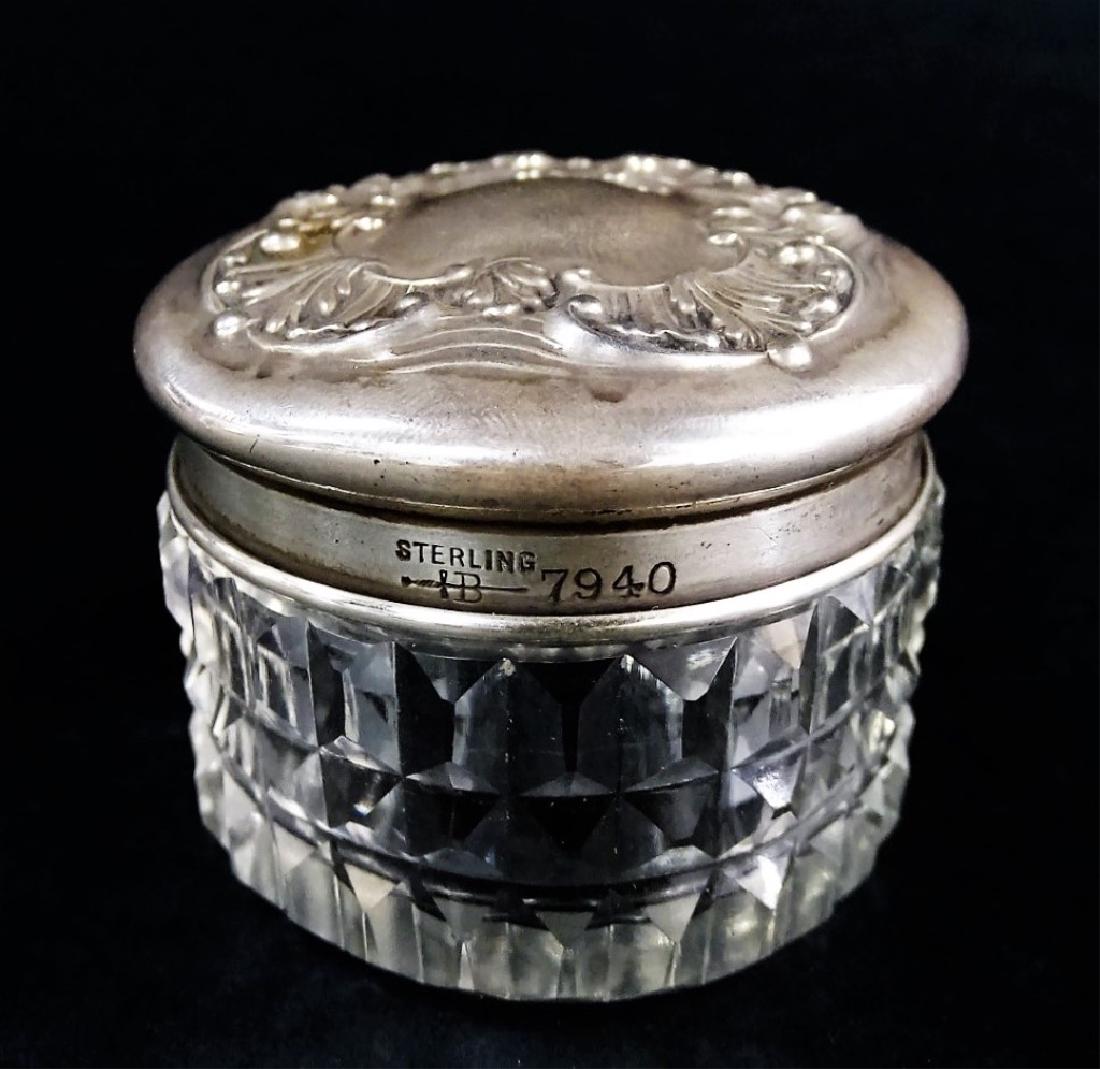 ANTIQUE R. BLACKINTON & CO STERLING SILVER TOP JAR (1 of 2)
