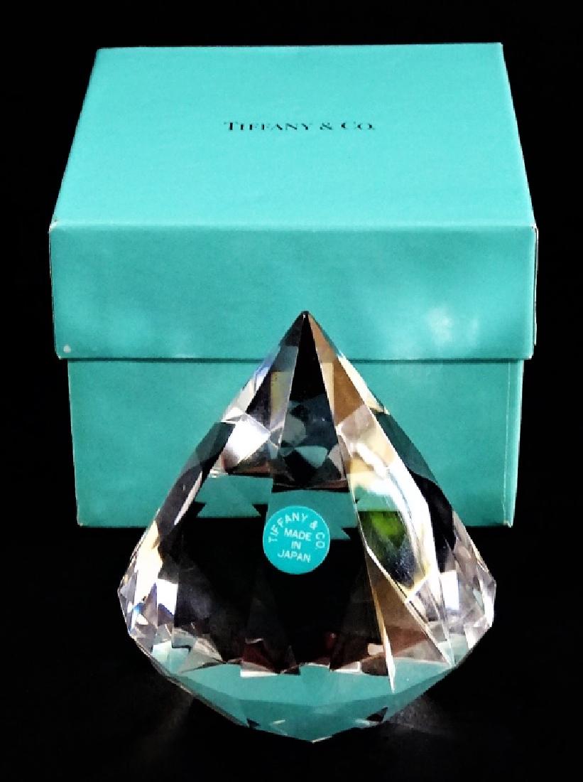 TIFFANY & CO. LEAD CRYSTAL DIAMOND PAPERWEIGHT (1 of 3)