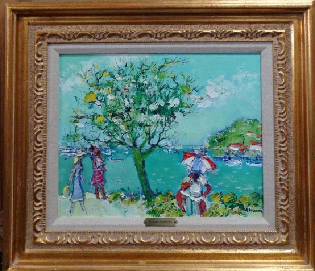 YOLANDE ARDISONNE SHORE SCENE OIL ON CANVAS (1 of 4)