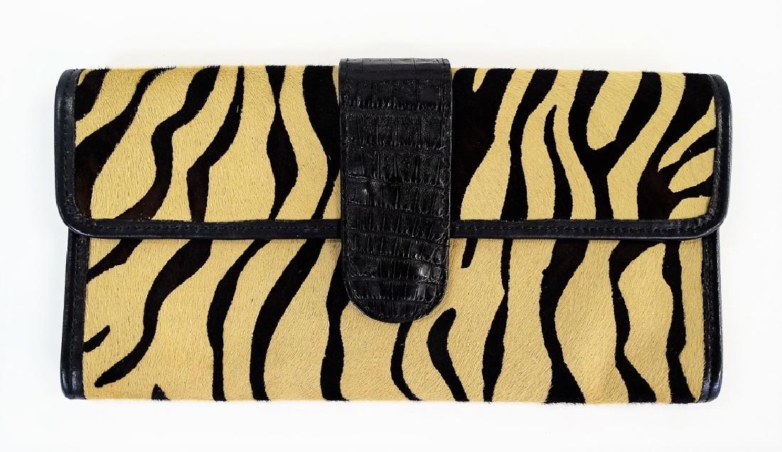 AUTHENTIC HANDMADE CARLOS FALCHI ZEBRA HANDBAG (1 of 4)