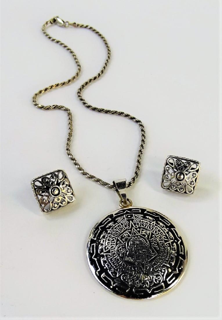 2PCS VINTAGE STERLING SILVER JEWELRY (1 of 5)