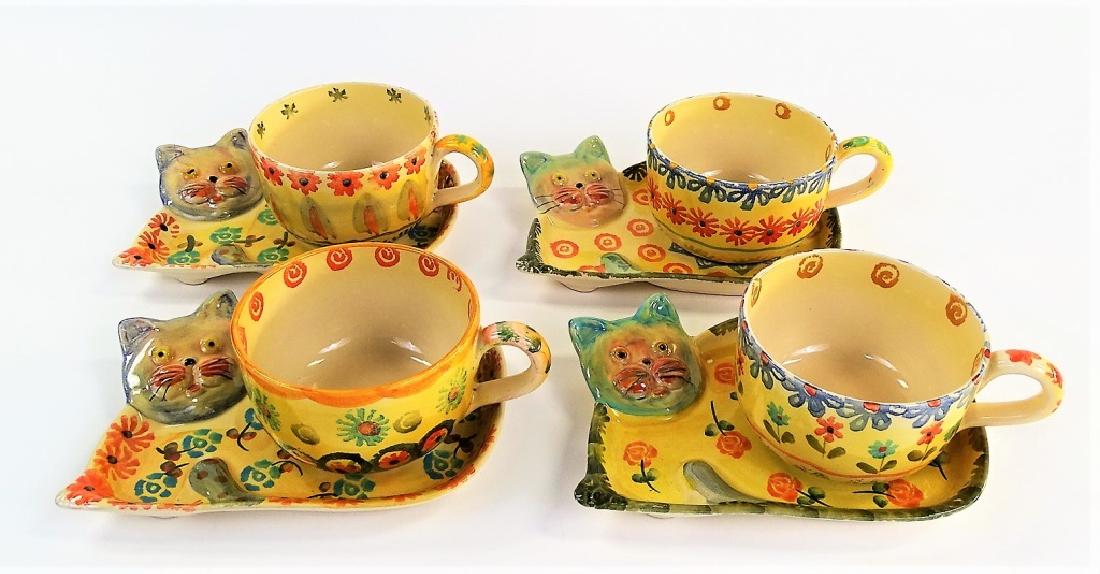 8PC MODIGLIANI ITALIAN CERAMIC DESSERT SET (1 of 2)