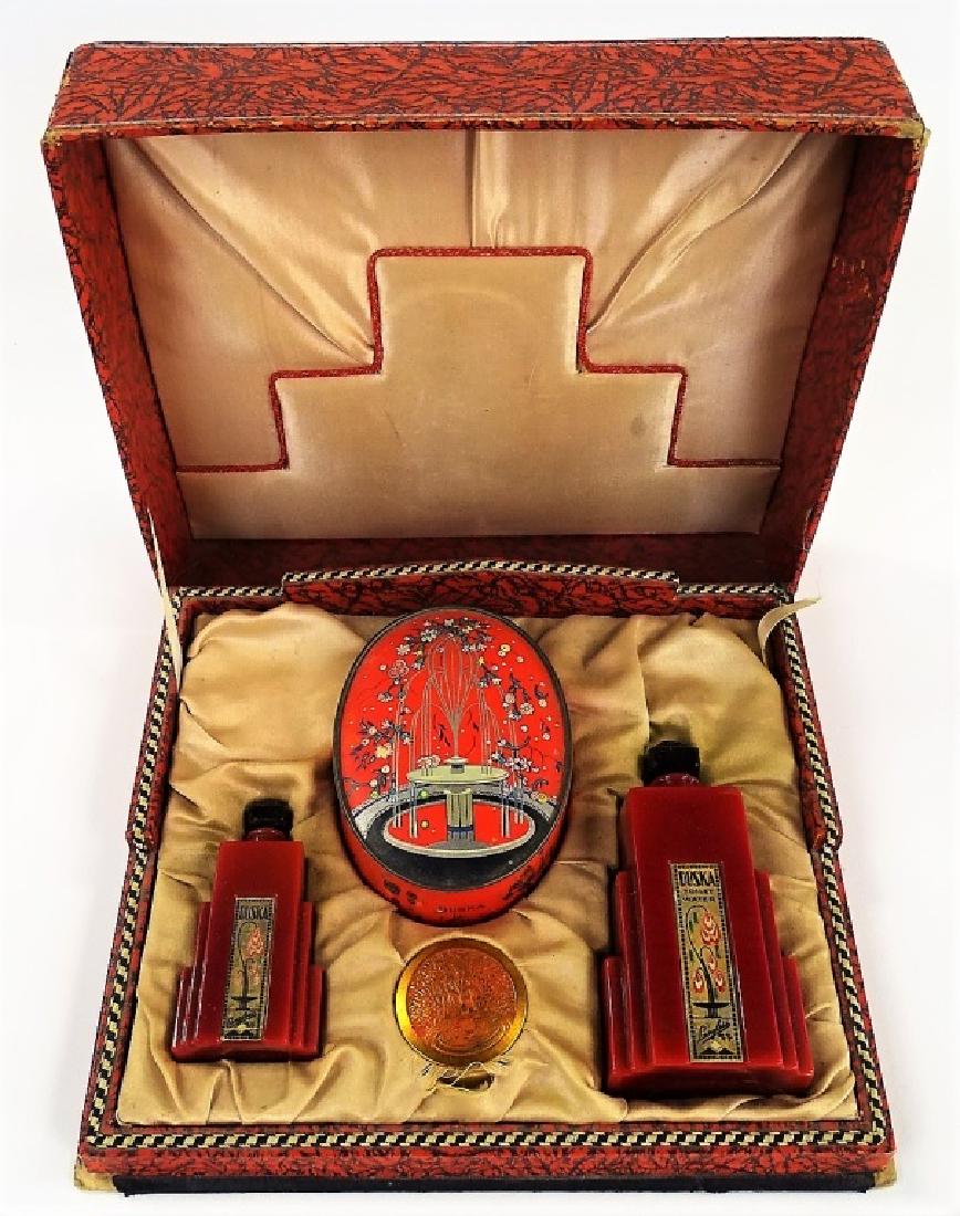 ART DECO LANGLOIS DUSKA PERFUME GIFT SET (1 of 6)