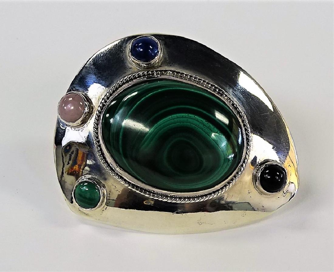 DULCE PLATEROS MEXICAN STERLING SILVER SHIELD PIN (1 of 3)