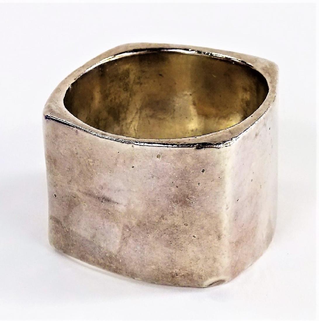 LARGE HEAVY STERLING SILVER CUFF BRACELET (1 of 3)