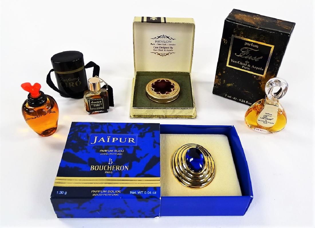 5PC COLLECTION OF VINTAGE FRENCH PERFUME BOTTLES (1 of 1)